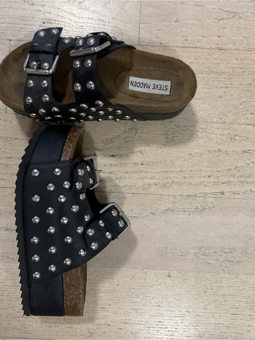 Steve Madden Kali S studded platform sandals - Picture 3 of 7